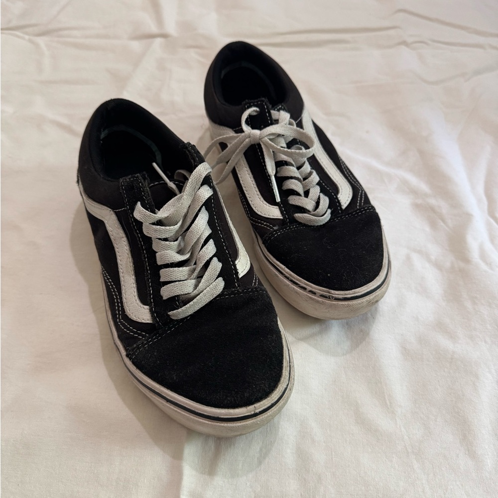 Vans Black and White Old Skool Sneakers